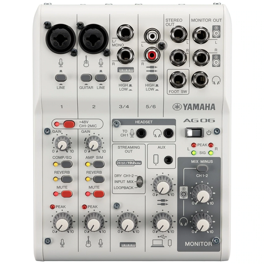 Interface de Audio AG06MK2W Yamaha