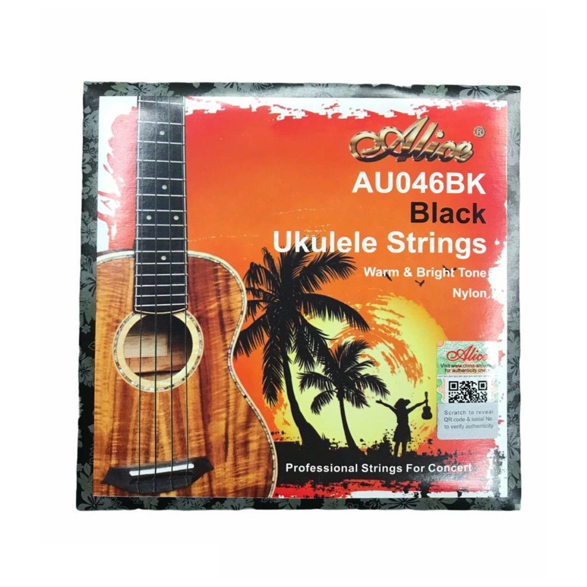 Encordadura para Ukulele AU046BK-C Alice