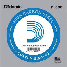 1ra Cuerda para Guitarra Eléctrica PL008P D'Addario