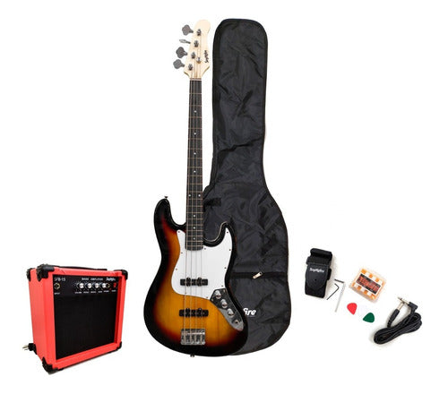 Paquete de Bajo Eléctrico Precision JBS-404PACK Smithfire