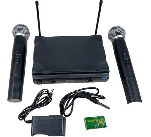 Micrófono Profesional Inalámbrico (2 pz.) UHF/2 Avi
