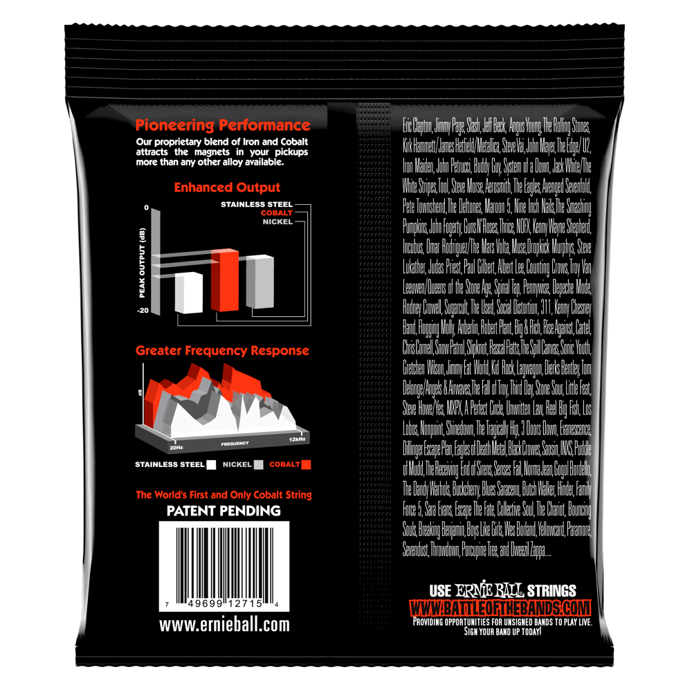 Encordadura para Eléctrica Skinny Top Heavy Bottom Slinky Cobalt 2715 Ernie Ball
