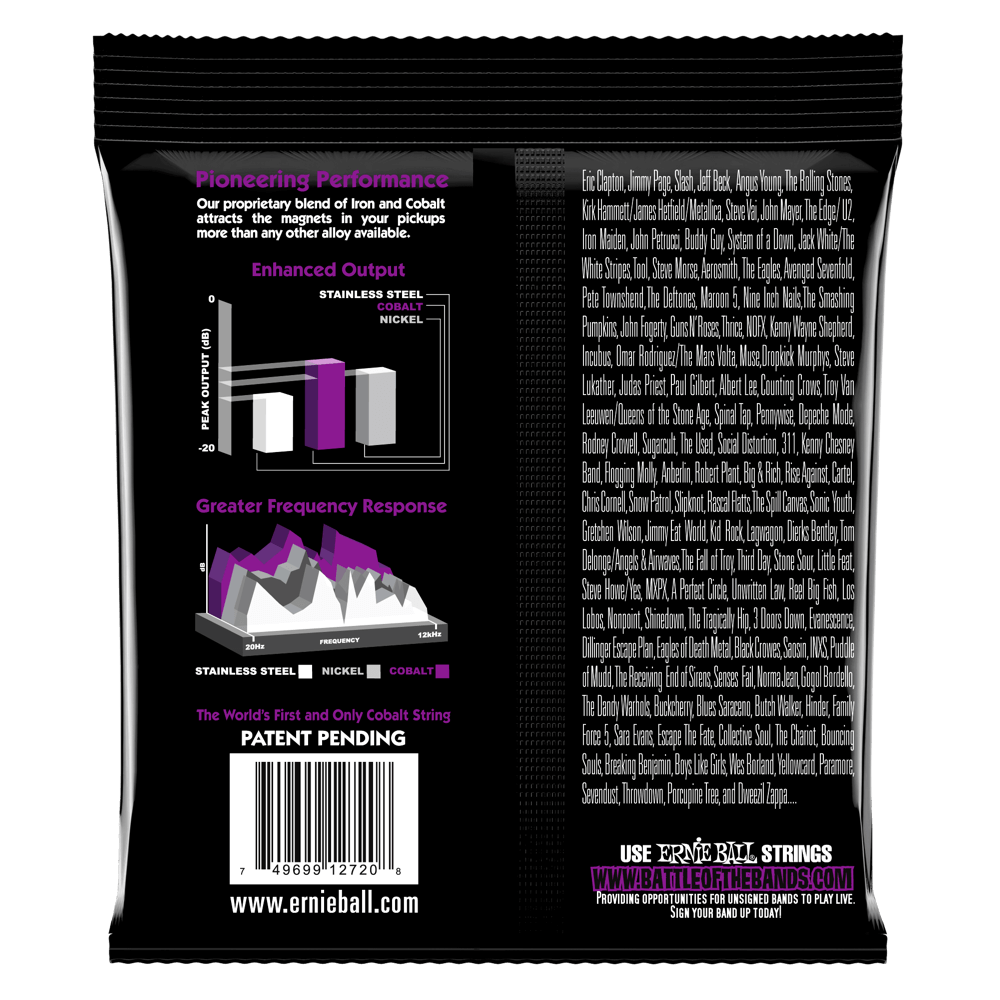 Encordadura para Eléctrica Power Slinky Cobalt 2720 Ernie Ball