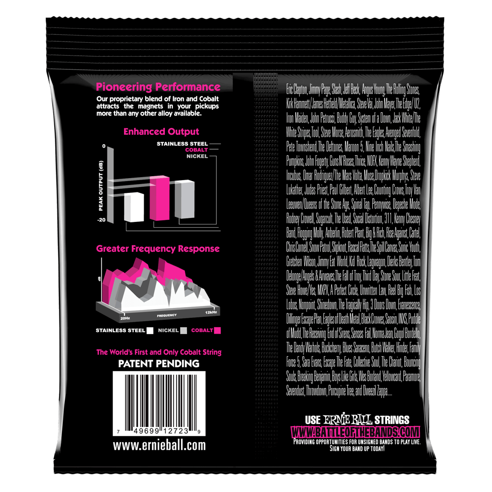 Encordadura para Eléctrica Super Slinky Cobalt 2723 Ernie Ball