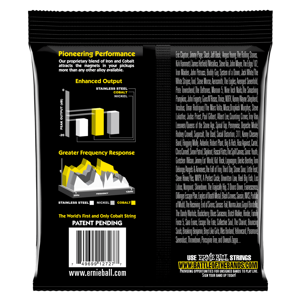 Encordadura para Eléctrica Beefy Slinky Cobalt 2727 Ernie Ball