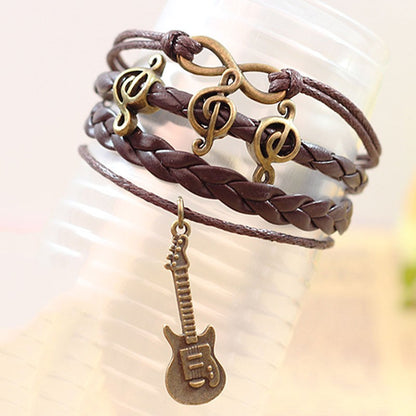 Brazalete de Infinito, Guitarra y Clave de Sol Sax Musical Creations