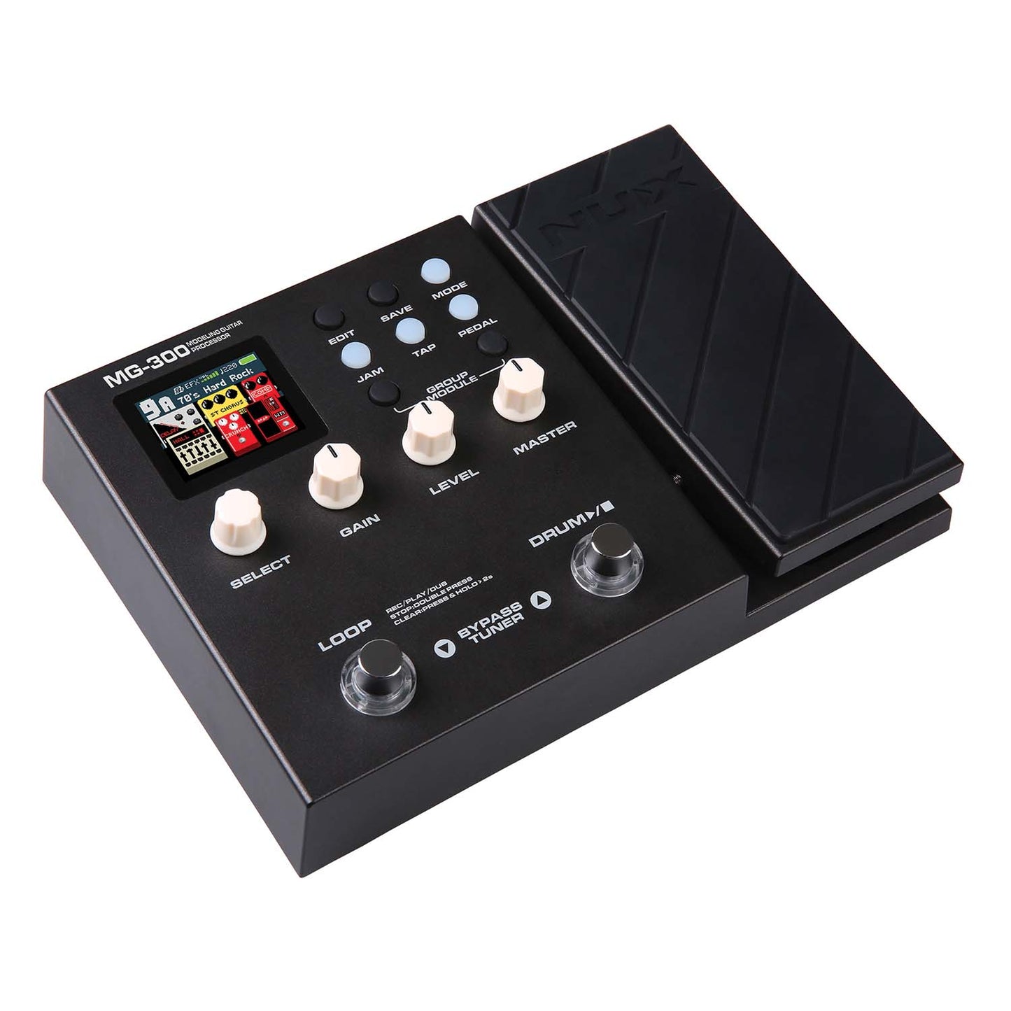 Pedalera Procesador de Efectos para Guitarra Eléctrica MG-300 Nux
