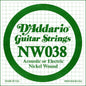 6ta Cuerda para Guitarra Eléctrica NW038 D'Addario