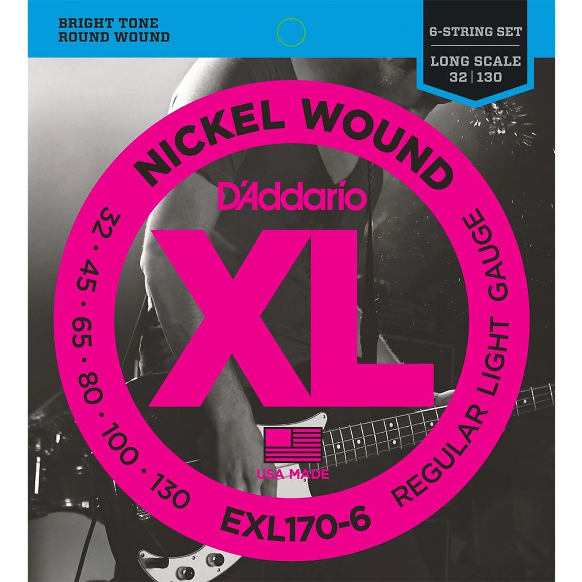 Encordadura para Bajo EXL-170-6 D'addario