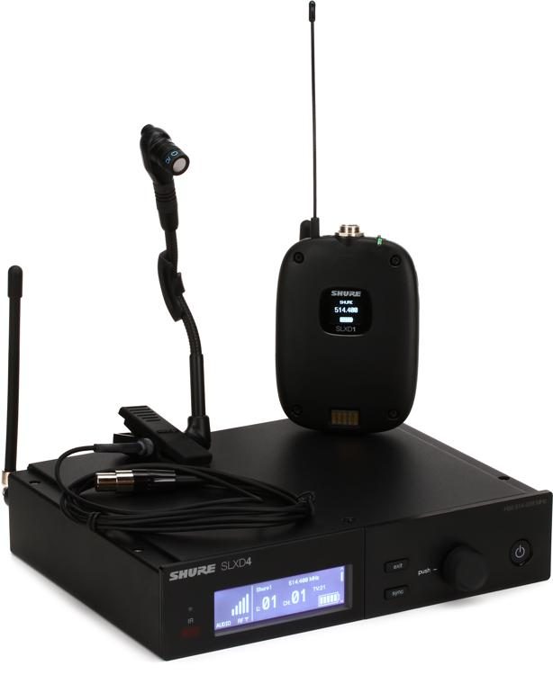 Sistema Inalámbrico con Transmisor Bodypack para Instrumento SLXD14/98H Shure