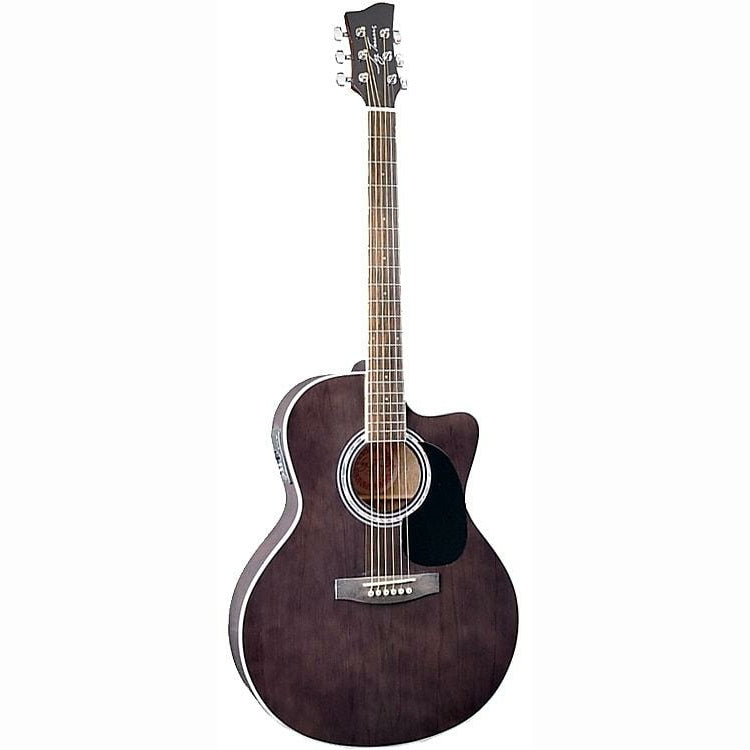 Guitarra Electroacústica Cuerdas de Acero Pastilla Activa JTA-444-CET-TBK Jay Turser
