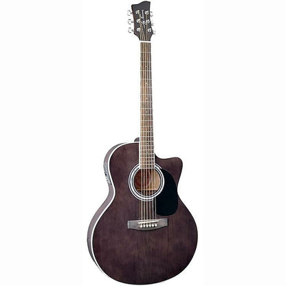 Guitarra Electroacústica Cuerdas de Acero Pastilla Activa JTA-444-CET-TBK Jay Turser
