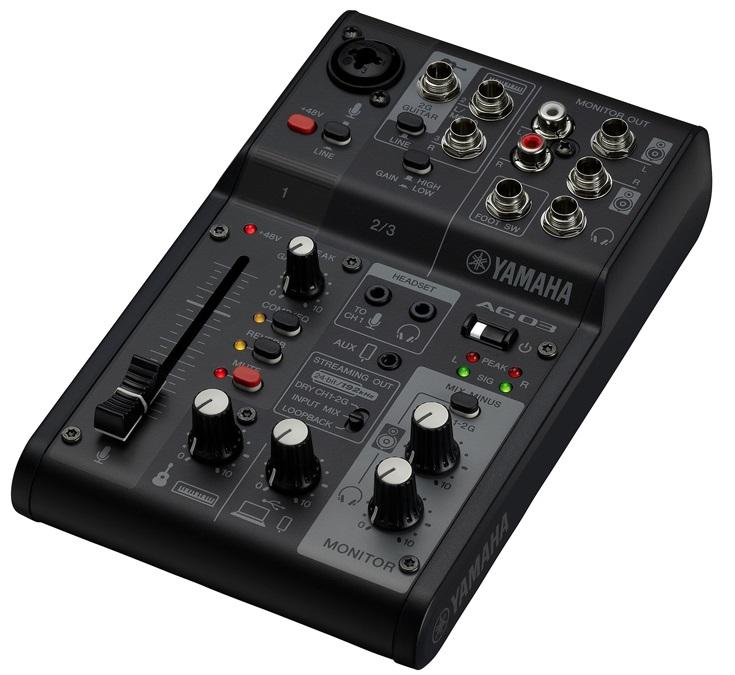 Mezcladora para Streaming AG03MK2 Yamaha