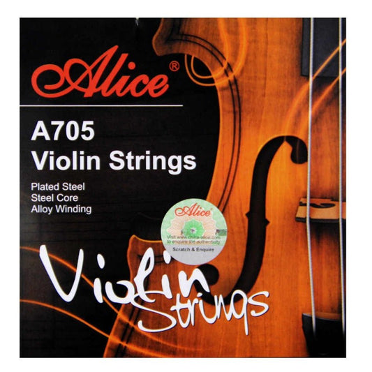 Encordadura para Violín A705 Alice