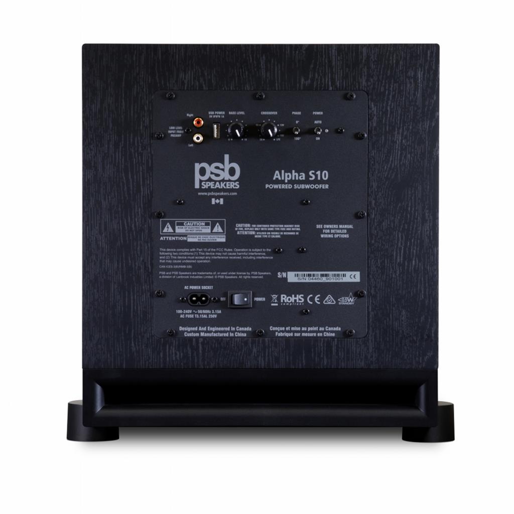 Subwoofer Activo 10" ALPHA S10 (BLK) PSB