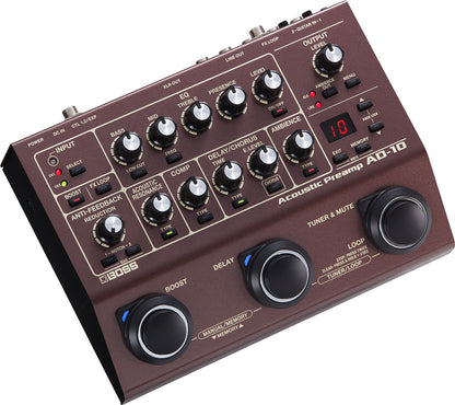 Preamplificador Acústico con Caja Directa AD-10 Boss