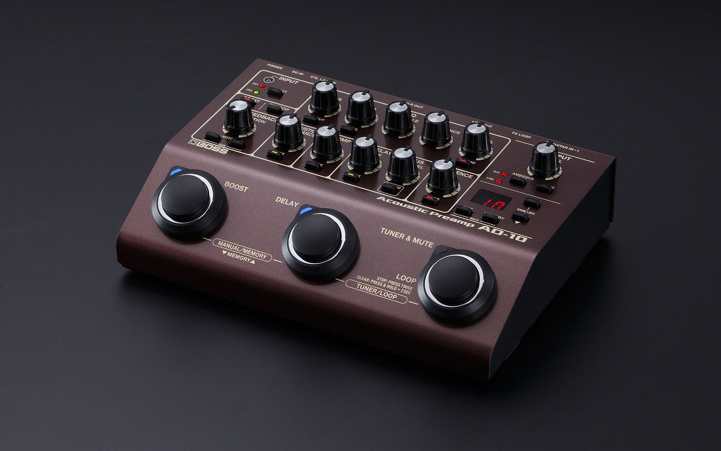 Preamplificador Acústico con Caja Directa AD-10 Boss