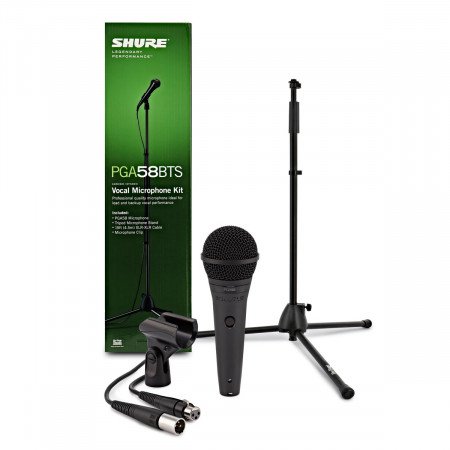 Micrófono con Cable y Pedestal PGA58-BTS Shure