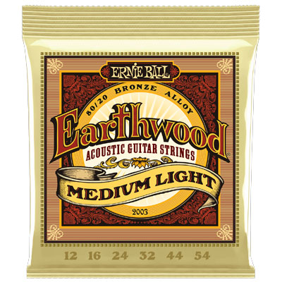 Encordadura de Bronce Earthwood para Guitarra 2003 Ernie Ball