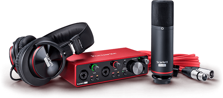 Paquete de Grabación SCARLETT 2I2 STUDIO Focusrite