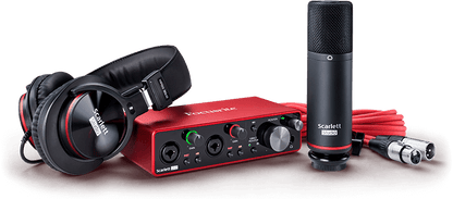 Paquete de Grabación SCARLETT 2I2 STUDIO Focusrite