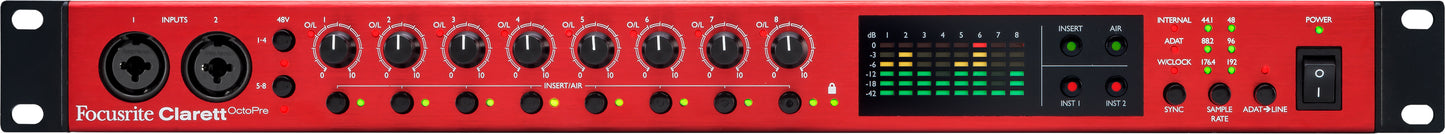 Preamplificador Clarett Octopre MOCL0005ULJP Focusrite