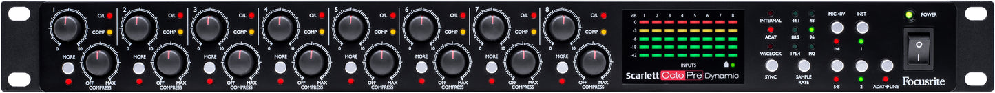Preamplificador Scarlett Octopre Dyn MOSC0023ULJP  Focusrite