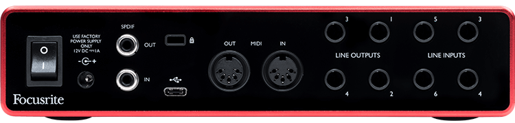 Interfase Scarlett 8i6 MOSC0027 Focusrite