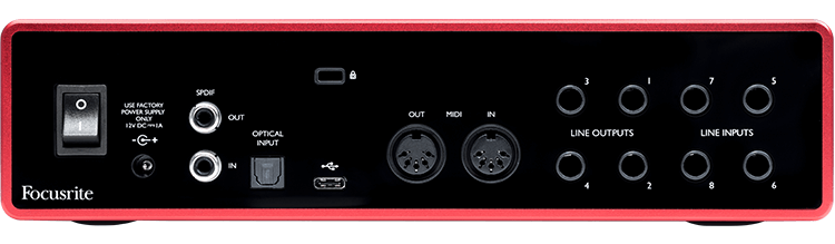 Interfase Scarlett 18i8 MOSC0028 Focusrite