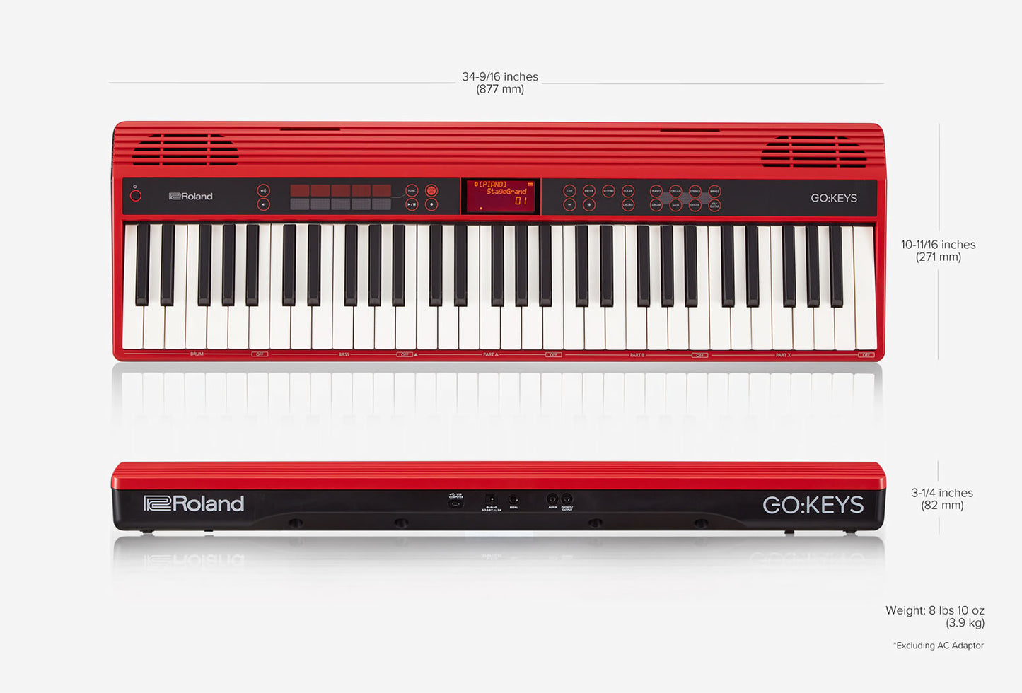 Piano Digital 61 Teclas GO-61K Roland