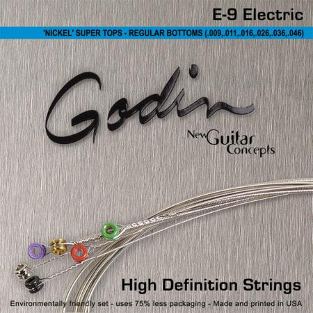 Encordadura para Guitarra Eléctrica E-9 Godin