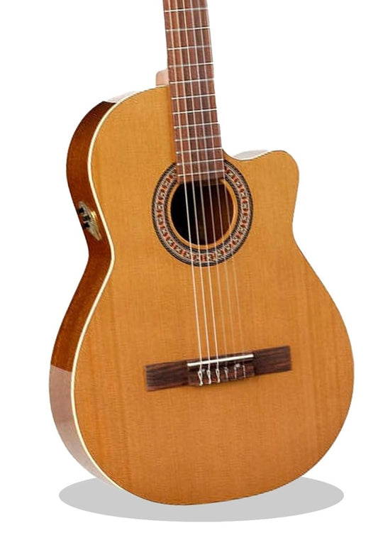 Guitarra Electroacústica Cuerdas de Nylon Pastilla Pasiva CC-14CE Catala