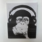 Canvas Chimpancé con Audífonos THINK Sax Musical Creations