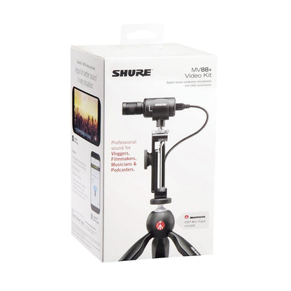 Micrófono Condensador Estéreo Digital MV88+VIDEO KIT Shure