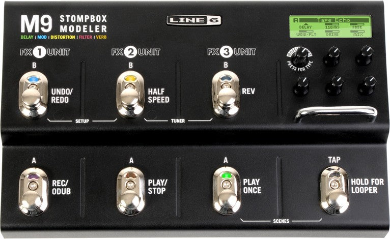 Pedal Modulador de Efectos Stompbox M9 Line 6