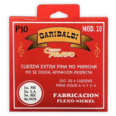 Encordadura para Violín PRA-10 Garibaldi