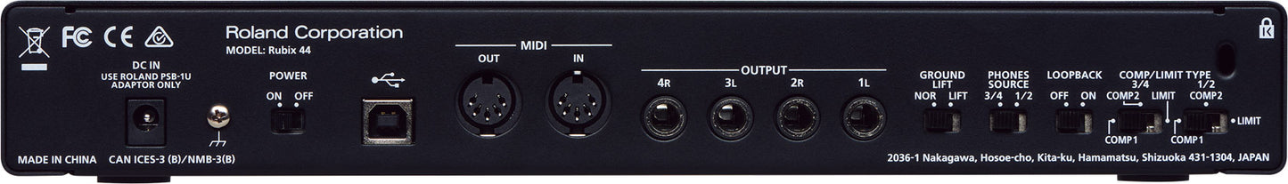 Interface de Audio RUBIX44 Roland