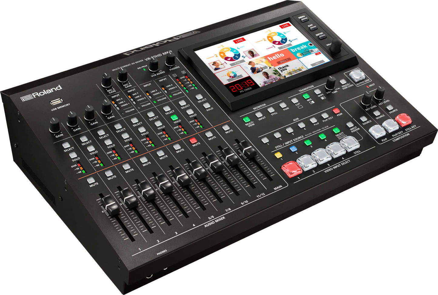 Mezclador AV Multiformato para Transmisión VR-50HDMKII Roland
