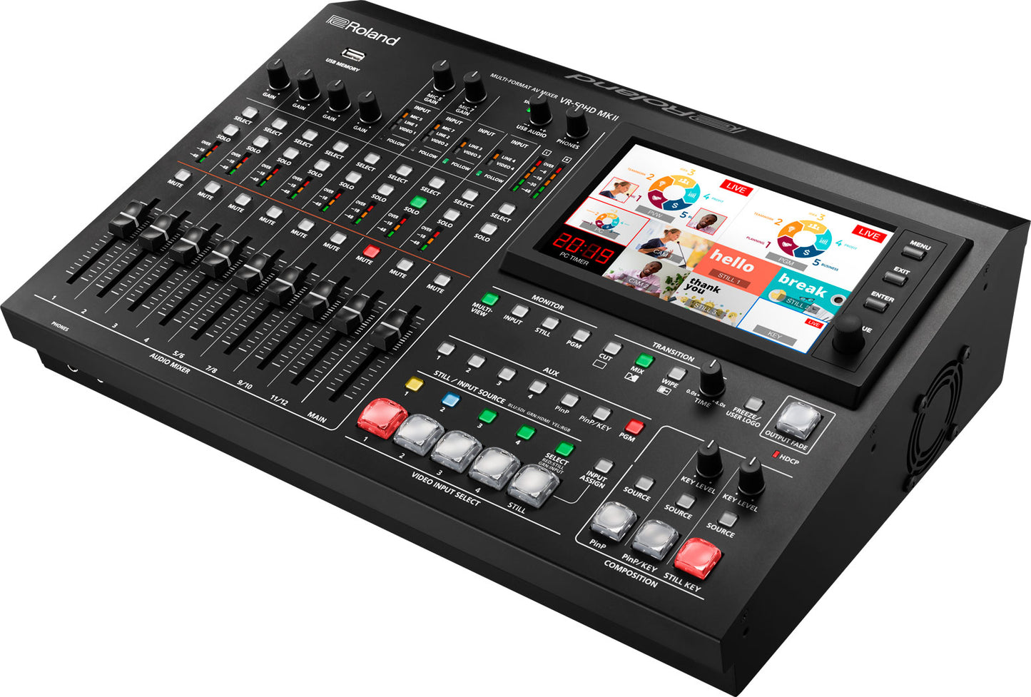 Mezclador AV Multiformato para Transmisión VR-50HDMKII Roland