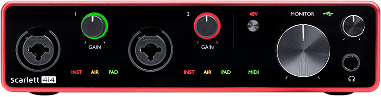 Interface de Audio SCARLETT4i4 Focusrite