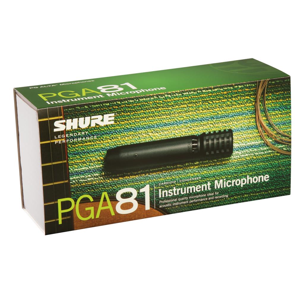 Micrófono Condensador para Instrumento PGA81-XLR Shure