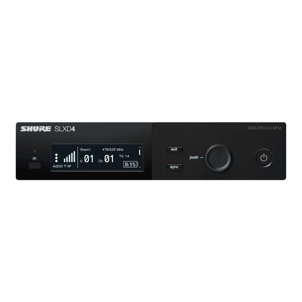 Sistema Inalámbrico con Transmisor Bodypack para Instrumento SLXD14/98H Shure