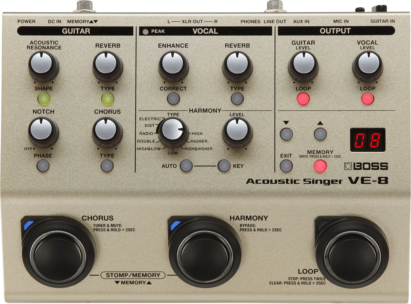 Procesador de Voz VE-8 Boss