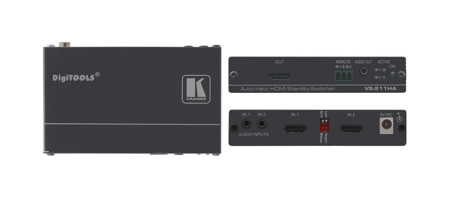 Selector Automático de Audio y Video VS-211H2 Kramer